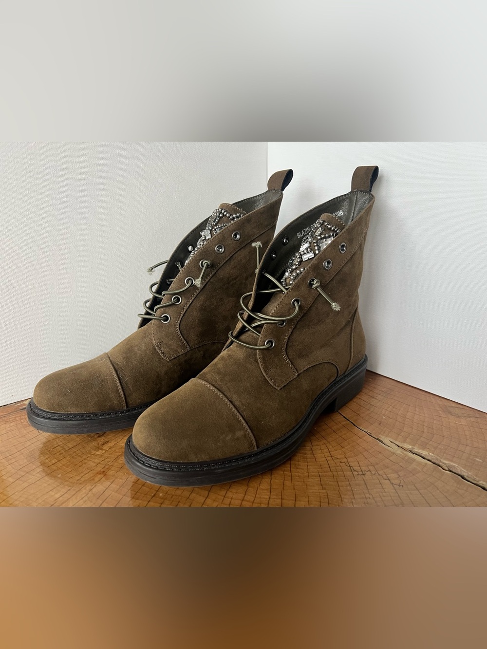 PATRIZIA Spring Step Blazin Pull-On Boots - Olive - Woman’s Size EU 39/US 8.5